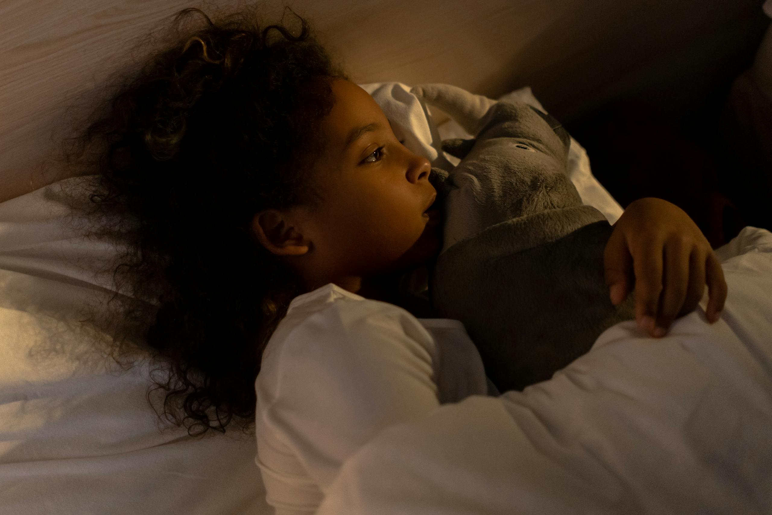 criança que não consegue dormir